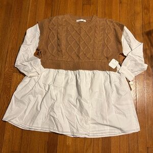 Altar’d State Morgan Sweater Twofer Dress Women’s XL